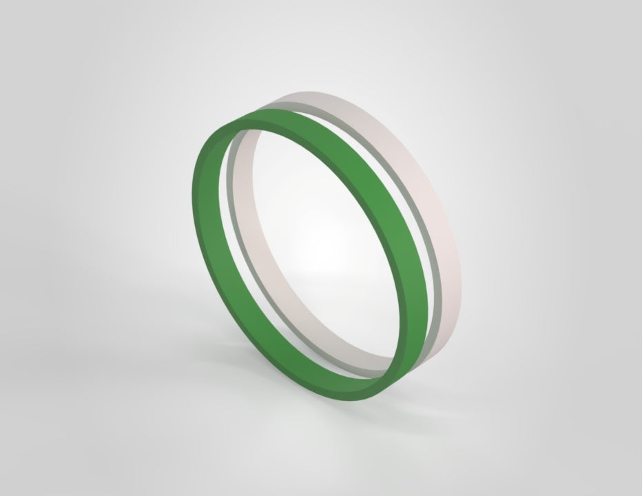 I.D. Ring Assembly for Storz Model 27005BGA - White and Green