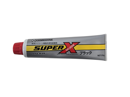 Cemedine Super X 8008 Adhesive, 170G, Black