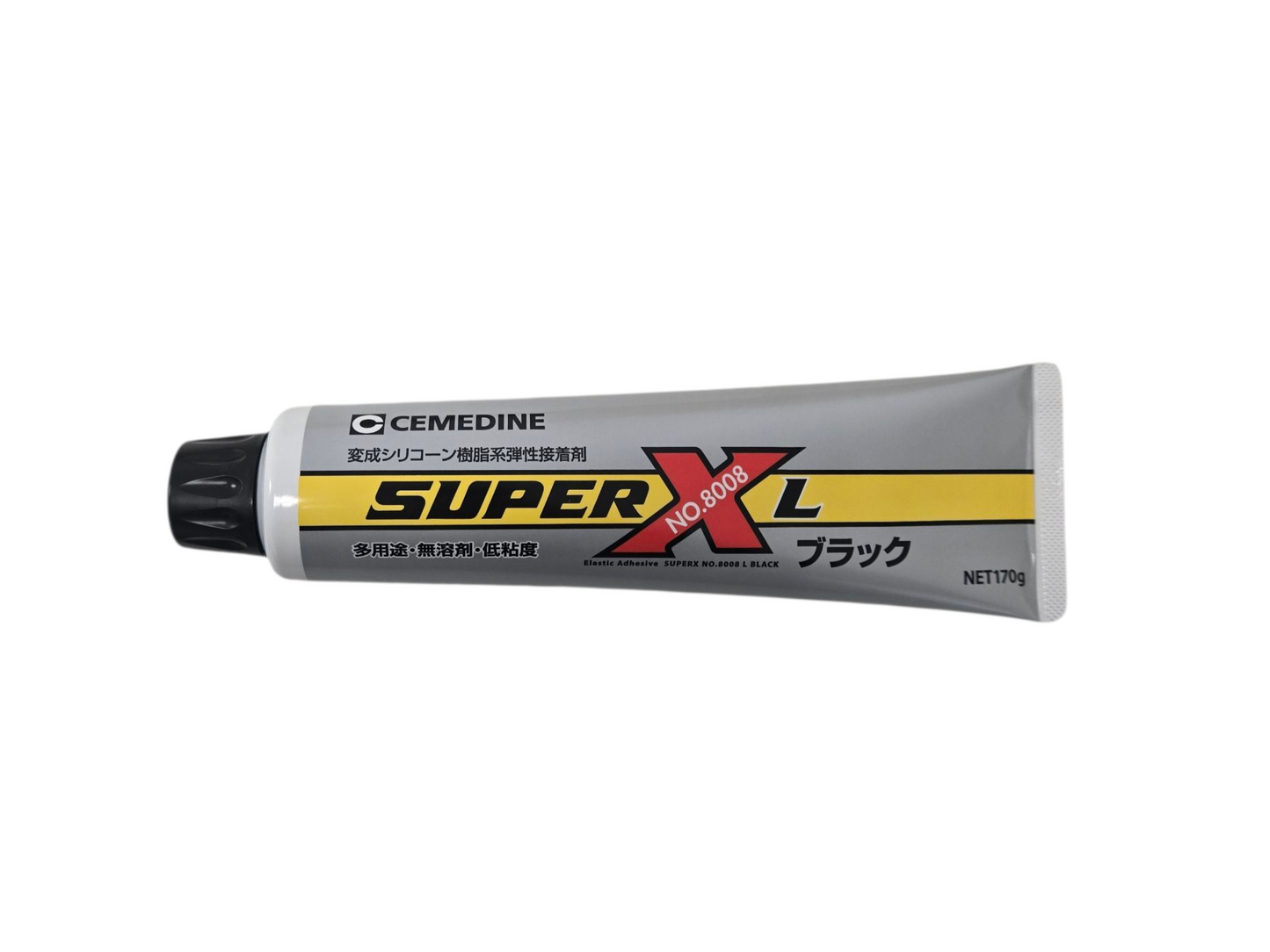 Cemedine Super X 8008 Adhesive, 170G, Black